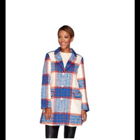 Isaac Mizrahi Jackets & Blazers - ❣Isaac Mizrahi Plaid Brushed Camel Hair Coat❣